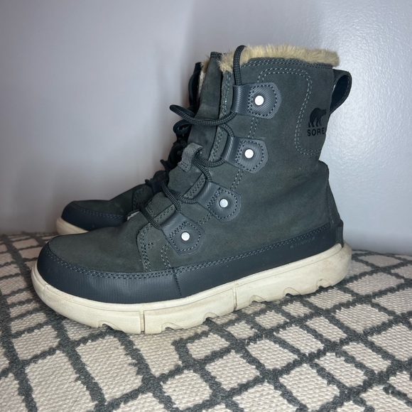 Sorel Women's Explorer II Joan Faux Fur Boot — Waterproof Suede Boots - Picture 4 of 8